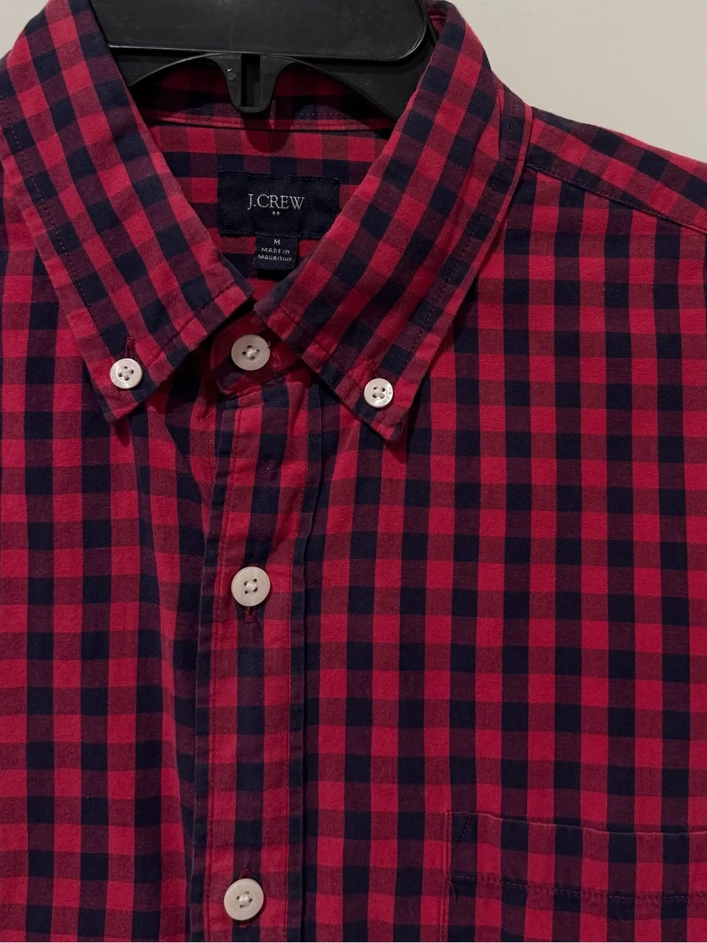 J. Crew Men’s Button Down Long Sleeve Shirt Checkered Gingham